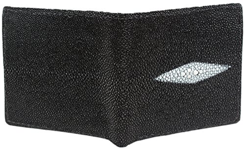 Genuine Stingray Skin Hipster Bifold Leather Wallet Handmade with 12 Card Slots2