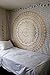 Tapestry Gold Ombra by Craft N Craft India Mandala Tapestry, Queen Indian Mandala Wall Art Hippie Wall Hanging Bohemian Bedspread