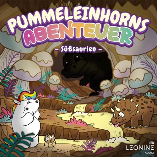 『Pummeleinhorns Abenteuer - S&uuml;&szlig;saurien』のカバーアート