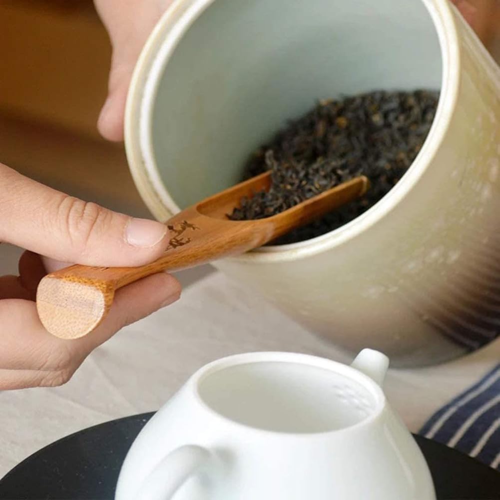 Cuchara de té china de Kung Fu, cuchara métrica de té japonés, pala para el hogar, casa de té, oficina, profesional y atractiva