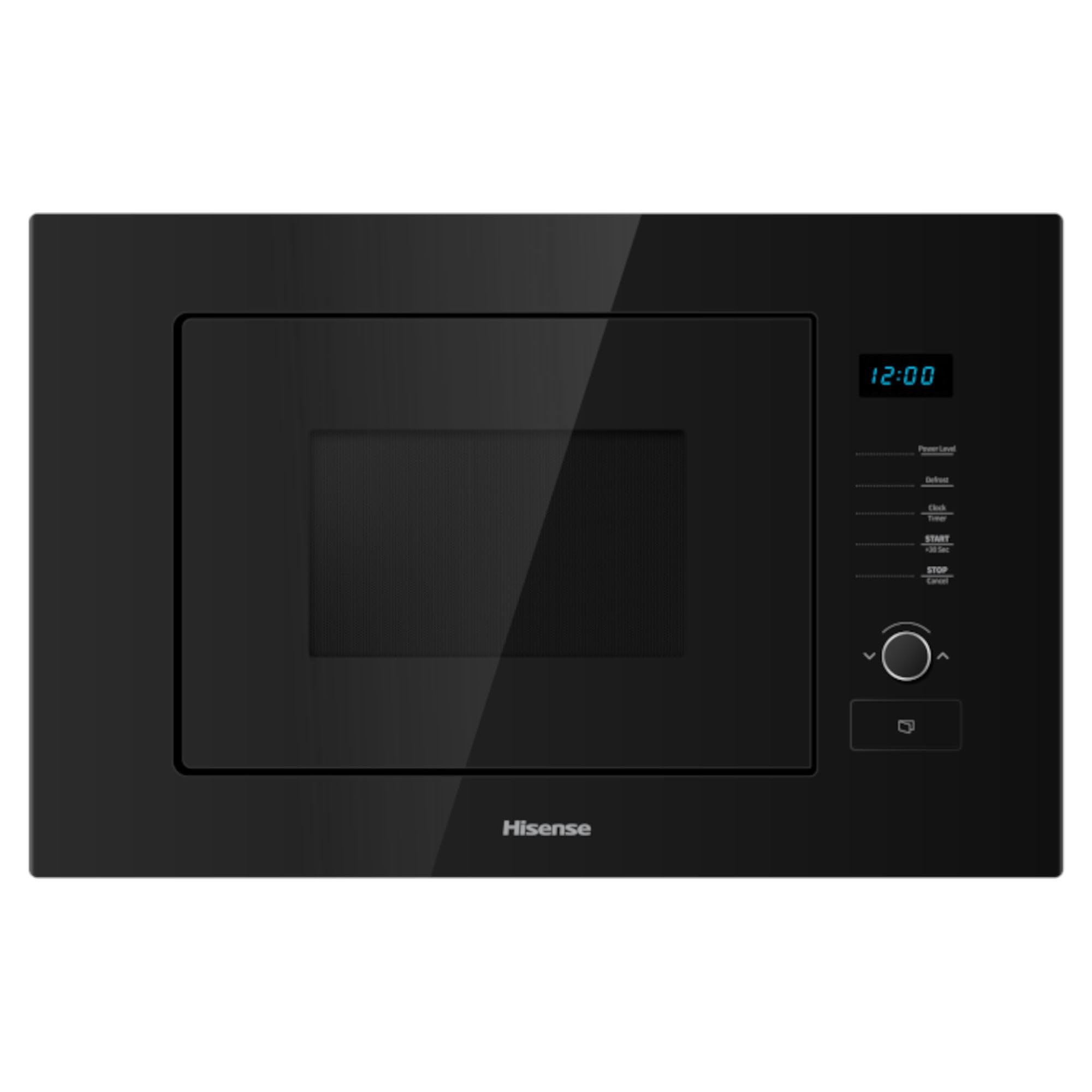 Hisense HB20MOBX5UK Integrierte Mikrowelle, 20 Liter, 800 W, Schwarz