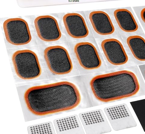 Xorim 70 Pcs Bike Tire Repair Kit Contains 24 Pcs of Vulcanized Tire Patch