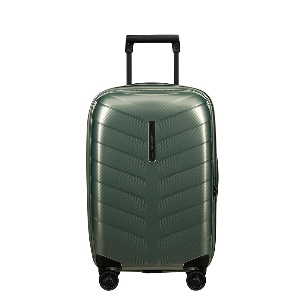 Samsonite Attrix - Spinner S, Expandable Hand Luggage, 55 cm, 38/44 L, Green (Basil Green)