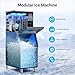 600LBS/24H Commercial Ice Machine Maker, 420LBS Capacity Large Industrial Ice Maker, Clear Ice Cubes Ready in 5-15min, Micron Water Purification Filter 99% impurities, for Cafe, Bar