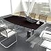 Produktbild Weber Büroleben GmbH Easy Konferenztisch Bootsform 200x100 cm Wenge Besprechungstisch Tisch, Gestellfarbe:Silber
