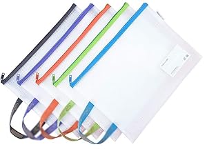 Tozlu A4 Reißverschluss Projektmappen 5er Set