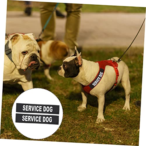 POPETPOP 2pairs Reflective Stickers for Dogs Durable Pet Vest Decals for Outdoor Activities Unique Design for Stylish Pet Clothing for Daily Wear Special Occasions - Image 3