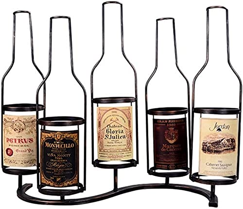 Soporte para botellas de vino para 5 botellas 61.5x23.5x47.5cm miniatura 1
