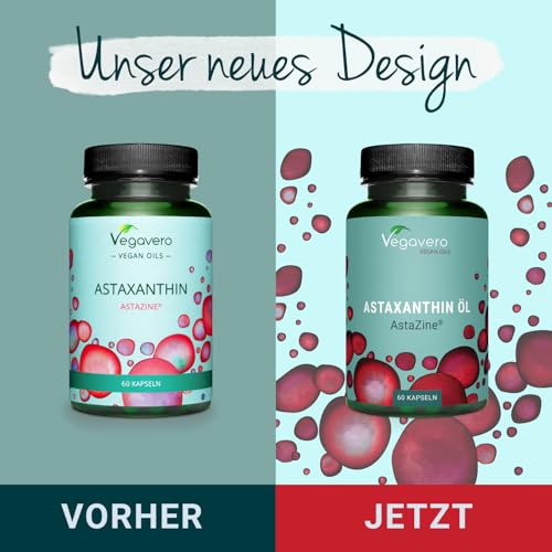 Astaxanthin Vegavero hochdosiert mit AstaZine für vegane Ernährung