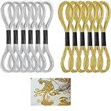 Informations sur la taille : chaque écheveau de fil de polyester à broder à paillettes mesure environ 8 m, assez de longueur pour répondre à vos différents besoins et vous pouvez facilement les couper à la bonne taille selon l'utilisation réelle