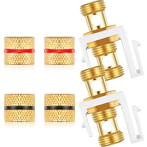 Conector Keystone Banana Jack para panel de pared con inserción tipo tornillo en audio de casa 8