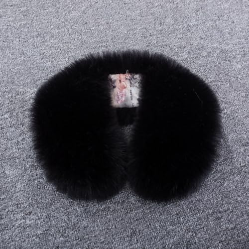 Talent Star Detachable Faux Fur Collar Wrap, Soft Fluffy Solid Color Fake Collar Winter Neck Warmer Scarf2