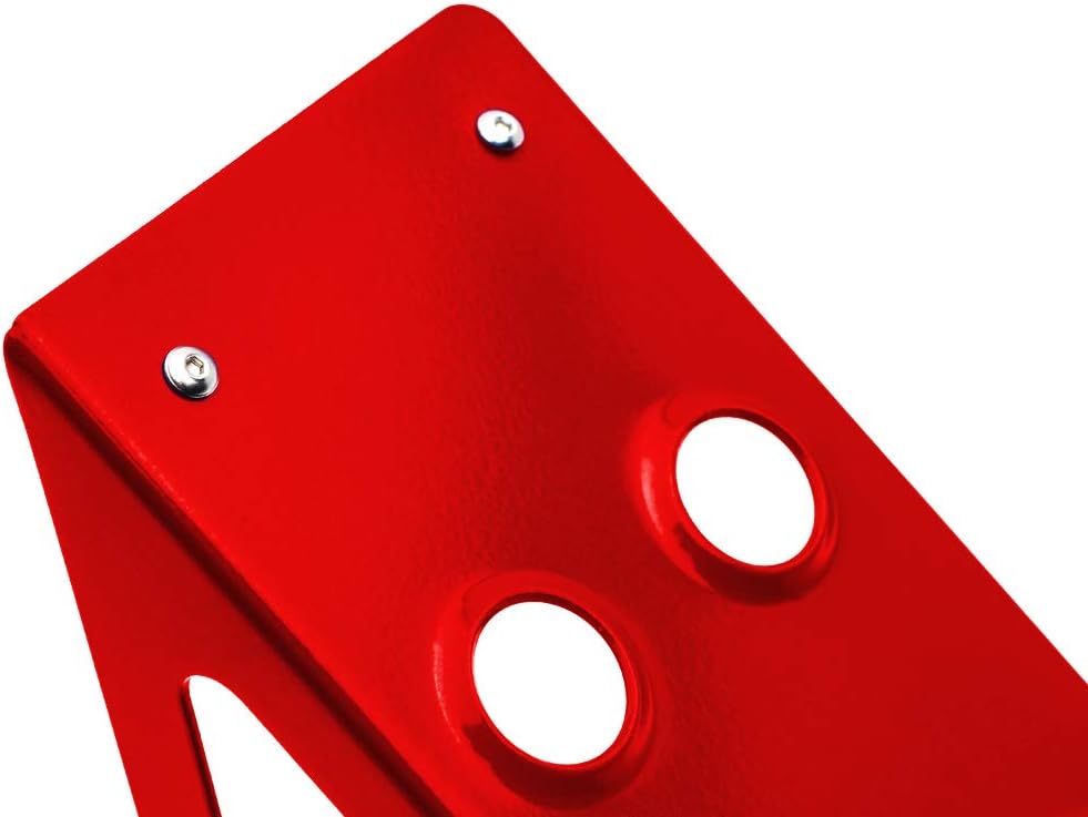 UTV INC Polaris RZR Red Dead Pedal and Foot Rest Cover Set