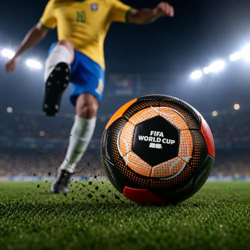 Image of Hamleys FIFA World Cup 2026 Official Licensed Merchandise | Size 5 Football | Black