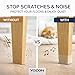 24 Pcs Chair Leg Floor Protectors Rectangle Furniture Pads Floor Protectors Furniture Sliders for Protecting Hardwood/Tile/Laminate Floors from Scratches and Noise Medium Fit:L 28mm-38mm,W 19mm-25mm