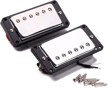 Humbucker Guitar Pickup Double Coil Pickup Set Neck and Bridge Pickups Compatible with Les Paul LP Style Electric Guitar Replacement GMC07