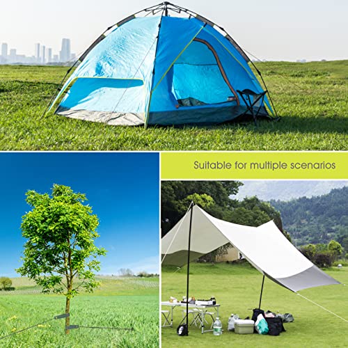 Kit de piquets d'arbre durables en acier avec sangles et cordes premium