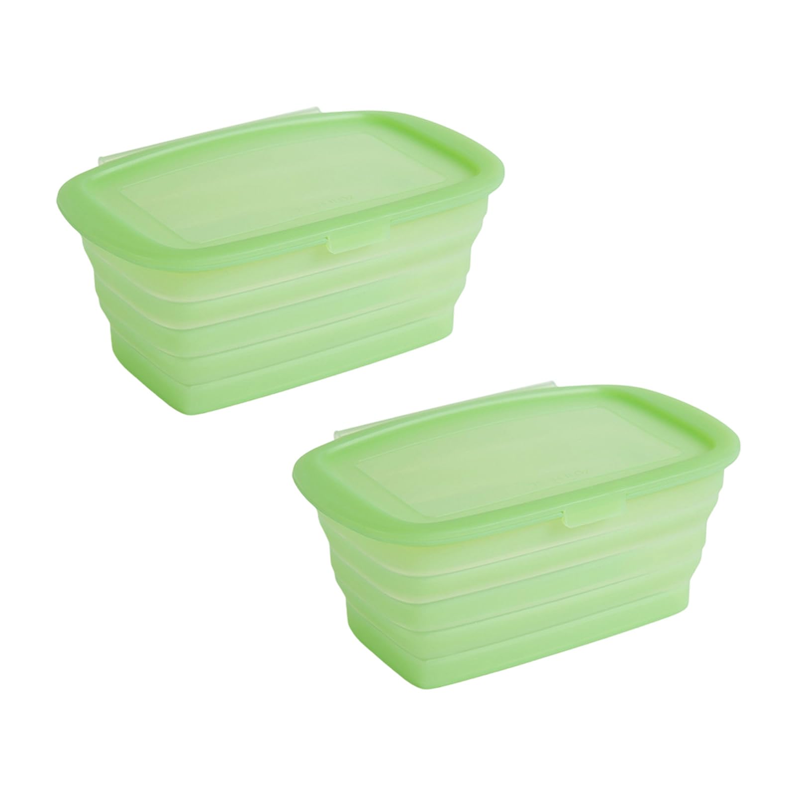 PLCPDM Silicone Foldable Food Storage Box for Vegetables Fruits Leftovers Lunch Packing Solution with Lid for Travel Outings Foldable Silicone Food Storage Container with Lid