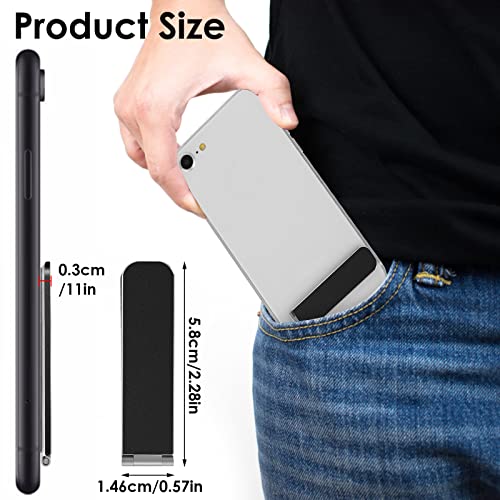 Tiesome 541239-SALZZ-E Ultra-Thin Cell Phone Holder, Adjustable Mini Alloy Phone Kickstand Portable Foldable Phone Stand Adjustable Angle thumb #2
