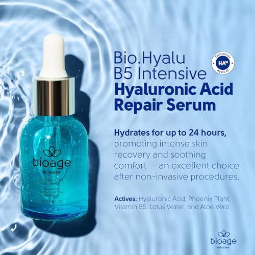 Bio.Hyalu B5 Intensive Hyaluronic Acid Repair Serum 1fl.oz/30ml – Deep Hydration and Skin Recovery - Fast-Absorbing Lightweight Serum – Home Care Line by BioAge - Imagem 5