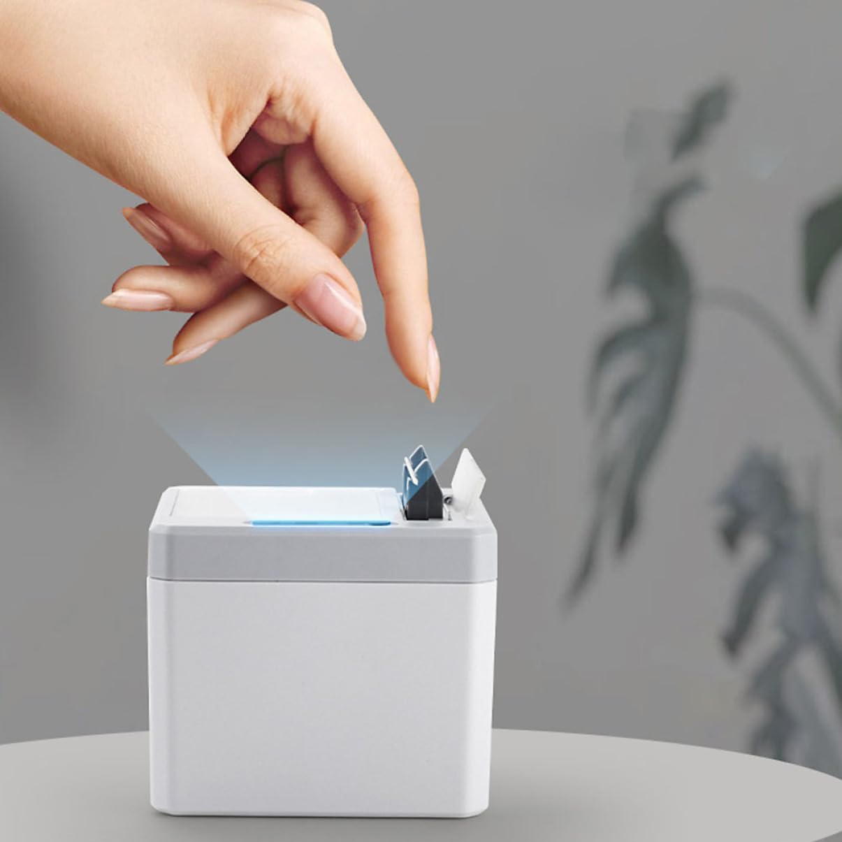 Unomor 1pc Box Smart Toothpick Holder Tooth Picks Intelligent Toothpick Case Cotton Swabs Holder Toothpick Jar Automatic Toothpick Vintage Toothpick Case Grey Electronic Components