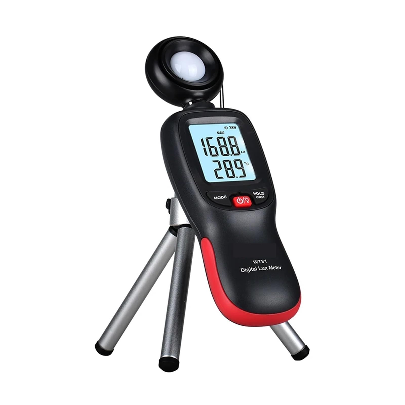 5 medidores de lux digitales WT81, medidor luz bolsillo, 0 a 200, iluminómetro mano, sensor, fotómetro medición,Alta precisión