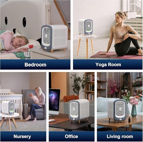 Image of Jafanda JF180 Air Purifier for Home Bedroom 780sq ft, HEPA Air Purifier with Activated Carbon, 22 dB Sleep Mode Quiet Air Cleaner for Dust, Smoke, Odour, Pet Dander, Pollen, Office Desk