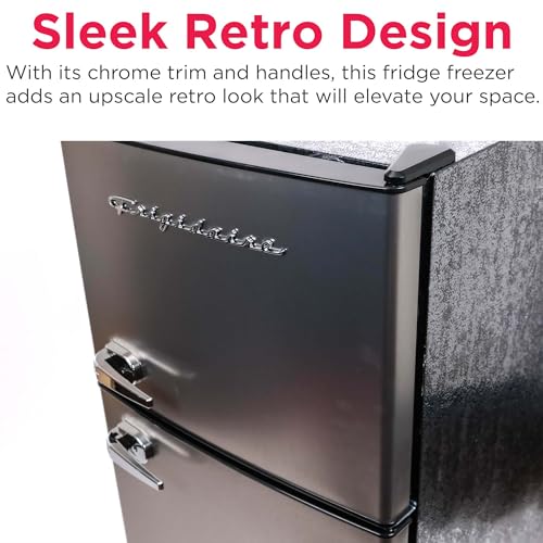 Frigidaire, 2 Door Apartment Size Refrigerator/Freezer Combo, 7.5 cu ft, Platinum Series, Stainless, 23" D x 21.5" W x 55.5" H on Fridge.com