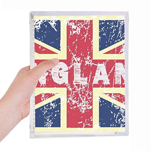Carnet à spirale rechargeable motif drapeau anglais idée cadeau originale