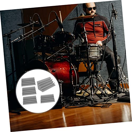 5 piezas paneles de absorción de sonido paneles acústicos en cuña fáciles de cortar para estudio de grabación y cine en casa miniatura 5