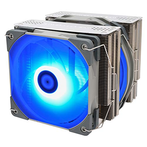 Thermalright Frost Spirit 140 RGB CPU Air Cooler, 4x8mm Heat Pipes, 12V RGB Lighting, TL-D14L 140mm TL-C12L 120mm PWM Fan, AGHP Technology, for AMD AM4/Intel 115X/1200/2066