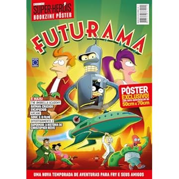 Capa do livro Superpôster Mundo dos Super-Heróis - Futurama