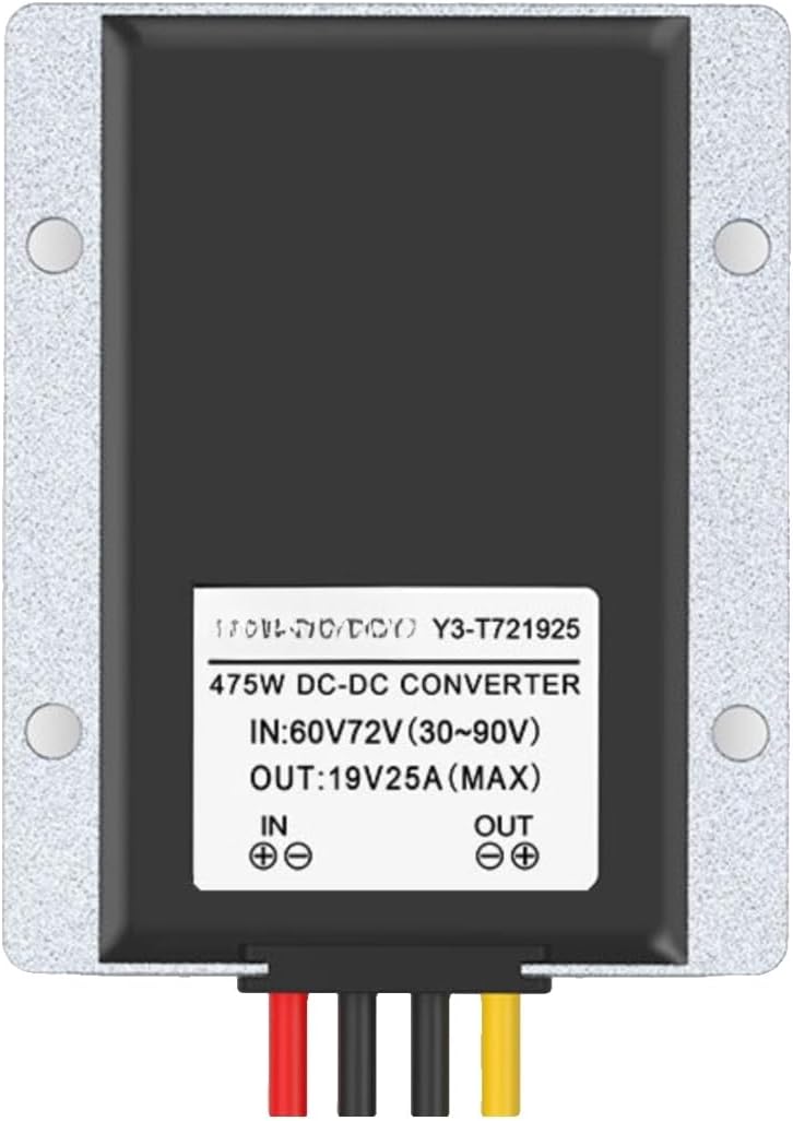48V to 19V DC Step-Down Module 60V to Power Converter 72V to Voltage Regulator(60V72V to 19V 15A Aluminum)