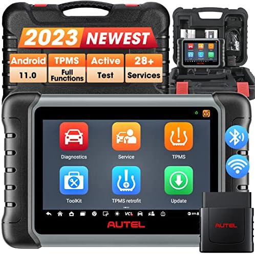 Autel MaxiCOM MK808S-TS TPMS Scanner, Complete TPMS Check/Activate/Relearn Services, MX-Sensors Programming, BT Full Systems Diagnostic, Active Test, 28+ Special Functions, AutoAuth for FCA SGW