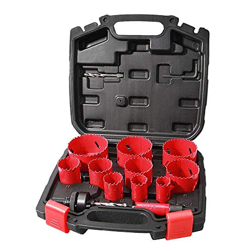 Bi-metalen gatenzaagpakket gebruikt voor precieze boren op metaal hout kunststof en deuren. Duurzaam High-Speed ​​Steel 17 stks - Image 3