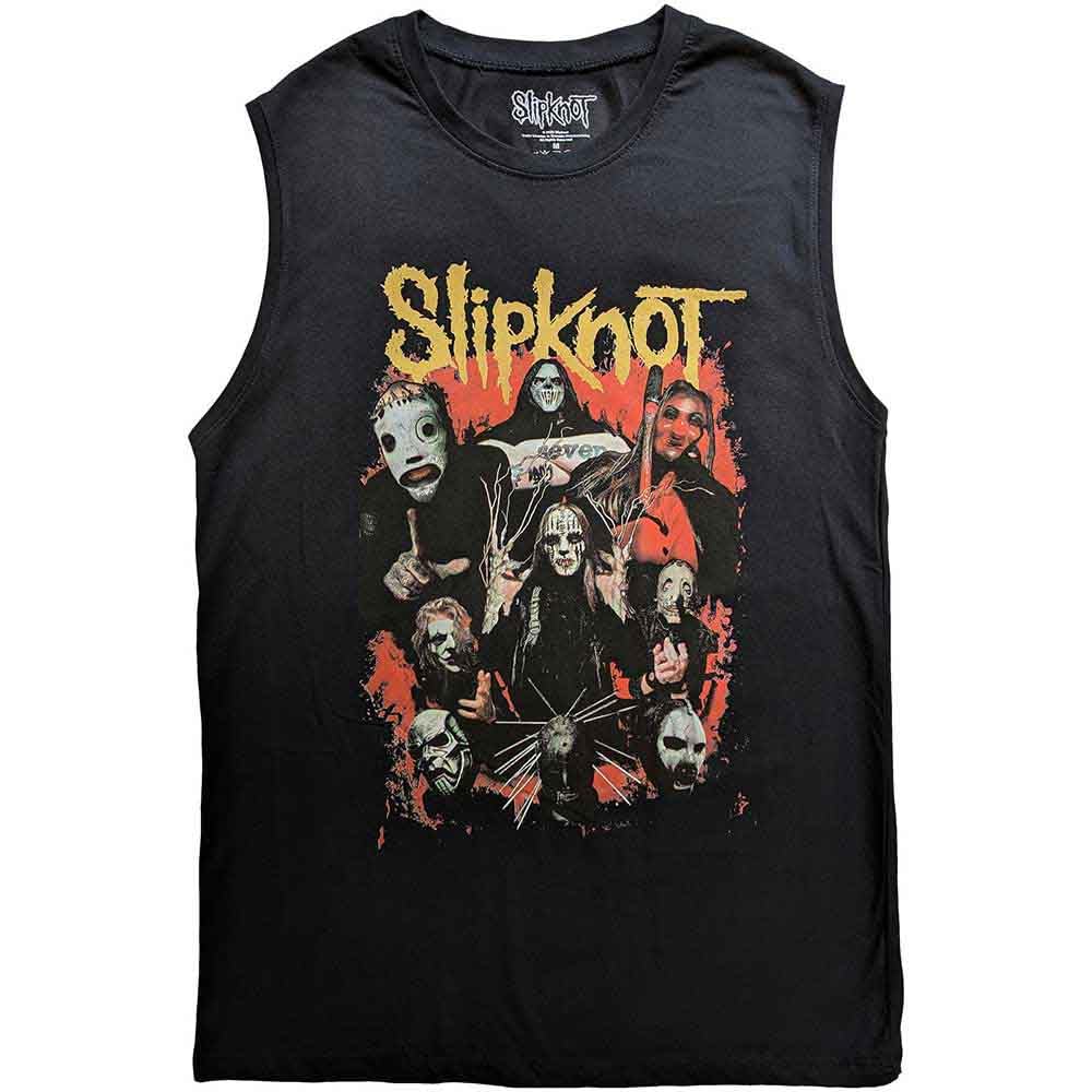 Slipknot Tank Top Muscle T Shirt Come Play Dying Official Unisex Black L
