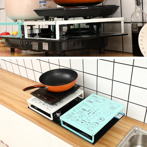 NAMOARLY Soporte para Condimentos de Cocina Multifuncional, Estante de Almacenamiento para Microondas, Estructura de Hierro Recubrimiento en Polvo, Color, para Ollas y Sartenes, Ahorro - imagen 3