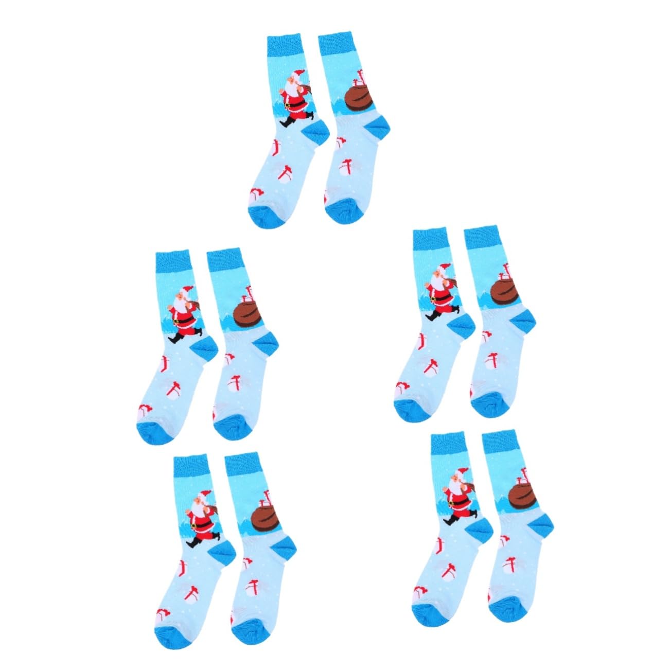 Cabilock 5 Pares calcetines navideños calcetines termicos calcetines térmicos medias de algodón calcetines para mujer invierno calcetines de los hombres calcetines mujer calcetín caliente