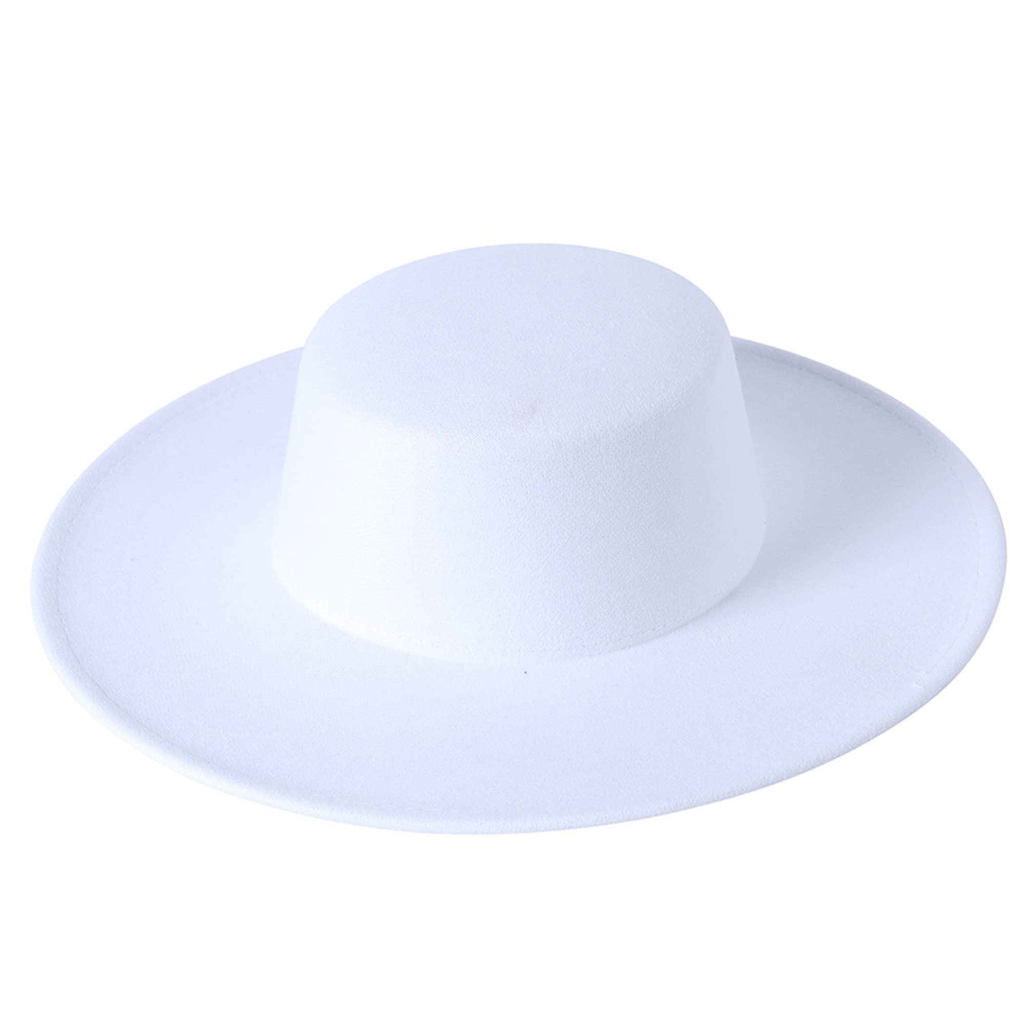 Dubute Sombrero de ala ancha para mujer, estilo formal, clásico, para barco, de fieltro, derby, iglesia