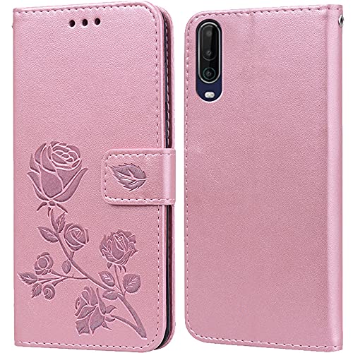 PKQTOP Cover per Wiko View 4 Lite/View 4 Custodia,Carta Fessura,Supporto Stand,Silicone TPU,Flip Protettiva Case per Wiko View 4 Lite