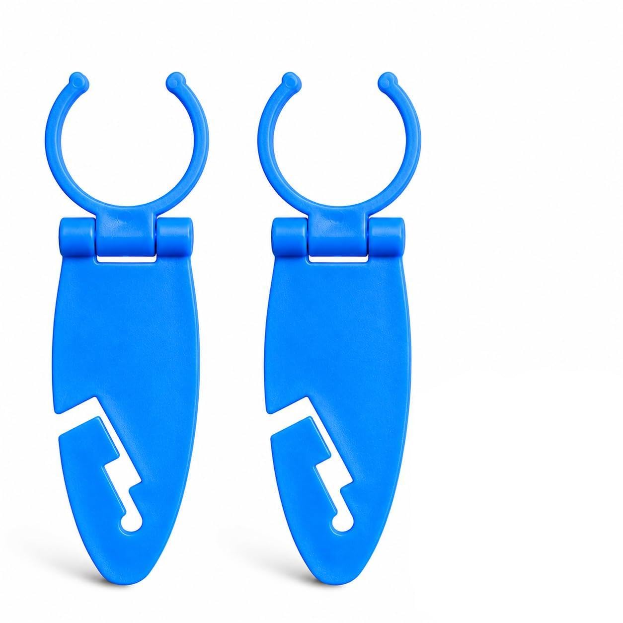 Wsndyjia 2Pcs Paddle Board Clips, Kayak Paddle Holder Clips with Quick Release, Paddle Clip Fixing Clamps for Paddle Board Accessories (Blue)