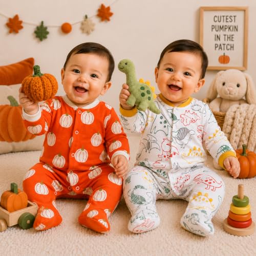 Image of EIO 100% Cotton Rompers Sleepsuits Jumpsuit Night Suits for Infants Newborn Baby Boys & Girls