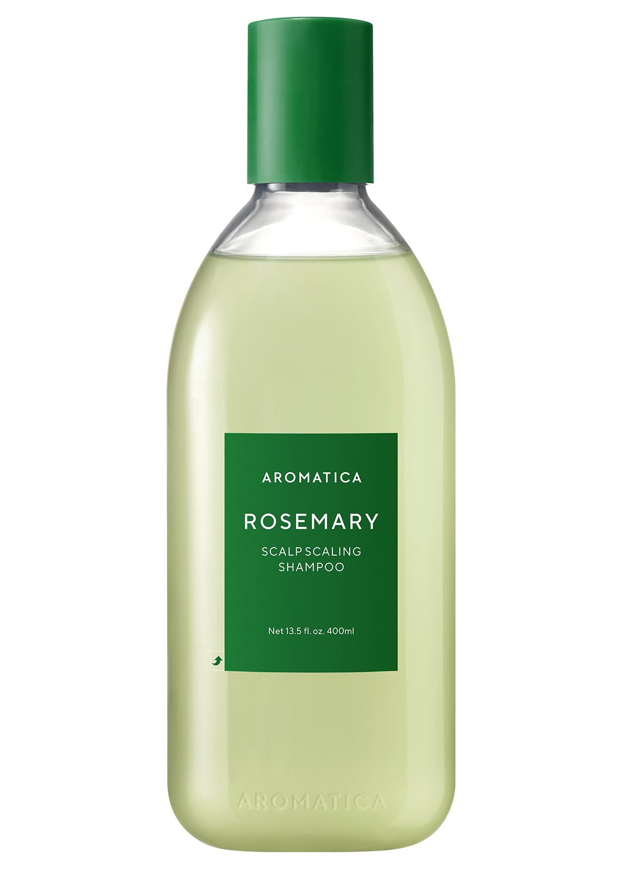 AROMATICA Rosemary Scalp Scaling Shampoo - Korean Hair Care with Thinning Hair Loss Natural Rosemary Essential Oil for Women - Vegan Hair Growth - Free from Sulfate, Silicone, and Paraben (13.53 oz)
