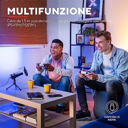 Trust-Gaming-GXT-232-Mantis-Microfono-USB-per-Streaming-Shock-Mount-Filtro-Pop-e-Treppiede-Microfono-per-PC-Computer-PS4-PS5-Podcast-Vlog-Nero