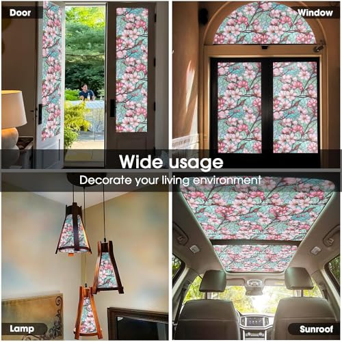 Vinilo decorativo para ventana 15.7x118 pulgadas redamancy miniatura 5