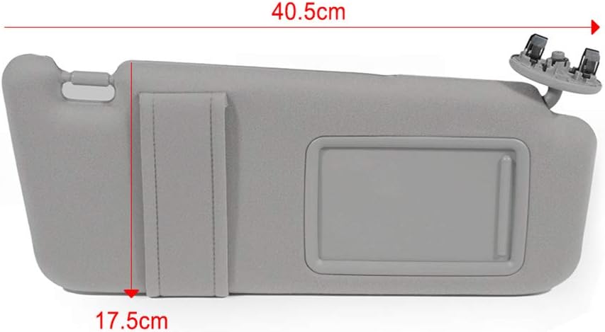 AUTOMUTO fit for 2006-2011 for Toyota for Camry Gray Right Passenger Side Sun Visor Assembly Windshield Sun Visor Mirror