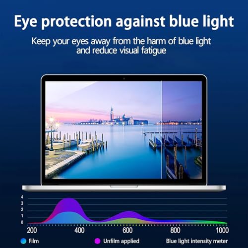 Image of Saco Glideon Premium Laptop Screen Guard 14 Inch | Anti Blue Light + Anti Glare| Removal Screen Protector Compatible for HP, ASUS, Acer, Dell, Lenovo Laptops, 9H Hardness, Glue Free