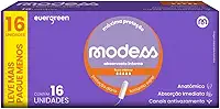 Absorvente Interno Modess Fluxo Intenso com 16un - Evergreen