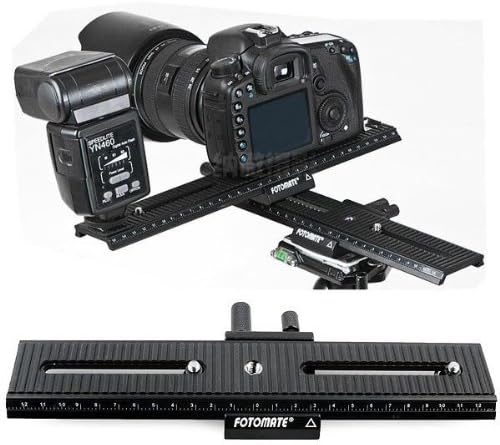 SouthbayCamera 200mm Movable Range 2 Way Macro Focusing Rail Slider 1/4" Screw