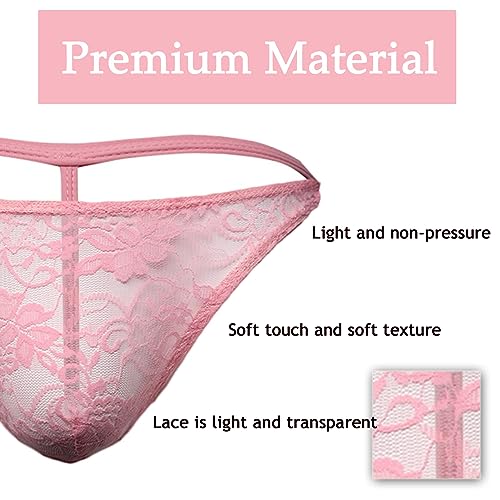 WenMei Briefs Thong G-String Low Waist Net Yarn Men's Underwears2